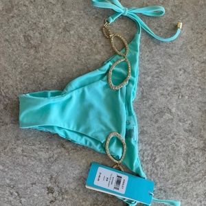 Beach Bunny Aqua Kinsley Bottom XS